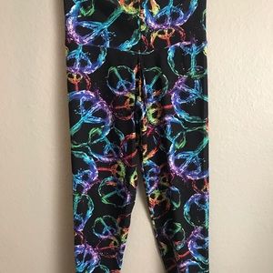 10 Pair of Peace Patterned High Quality Leggings Made in Brazil